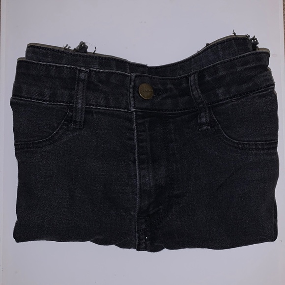 Black denim cutoff shorts 26 waist - Picture 1 of 5